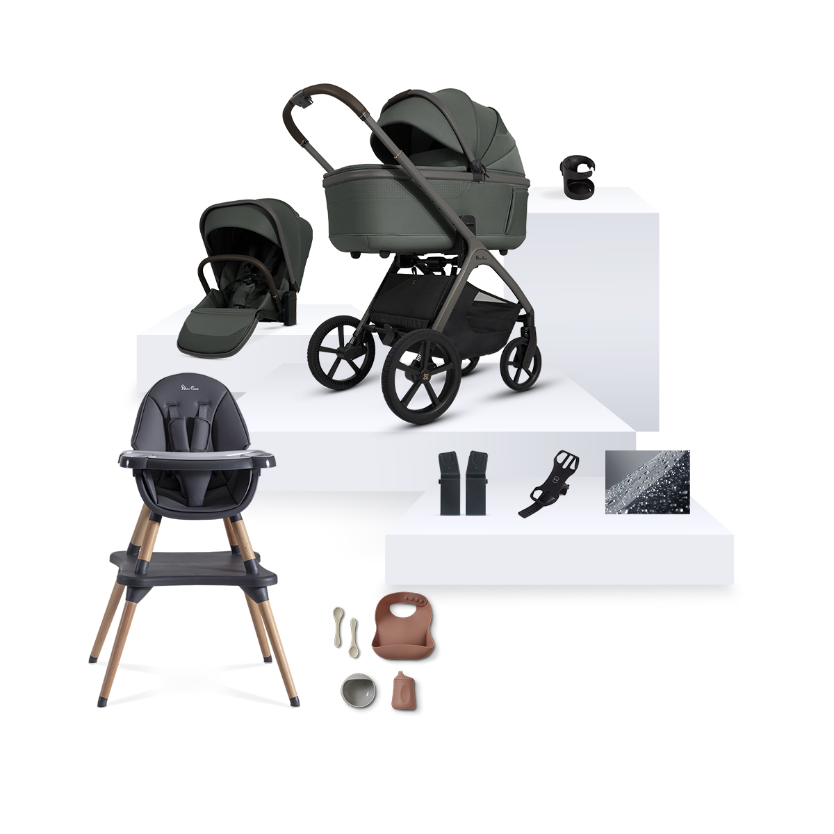 Cove Pewter Ultimate Newborn Bundle (9 Piece)