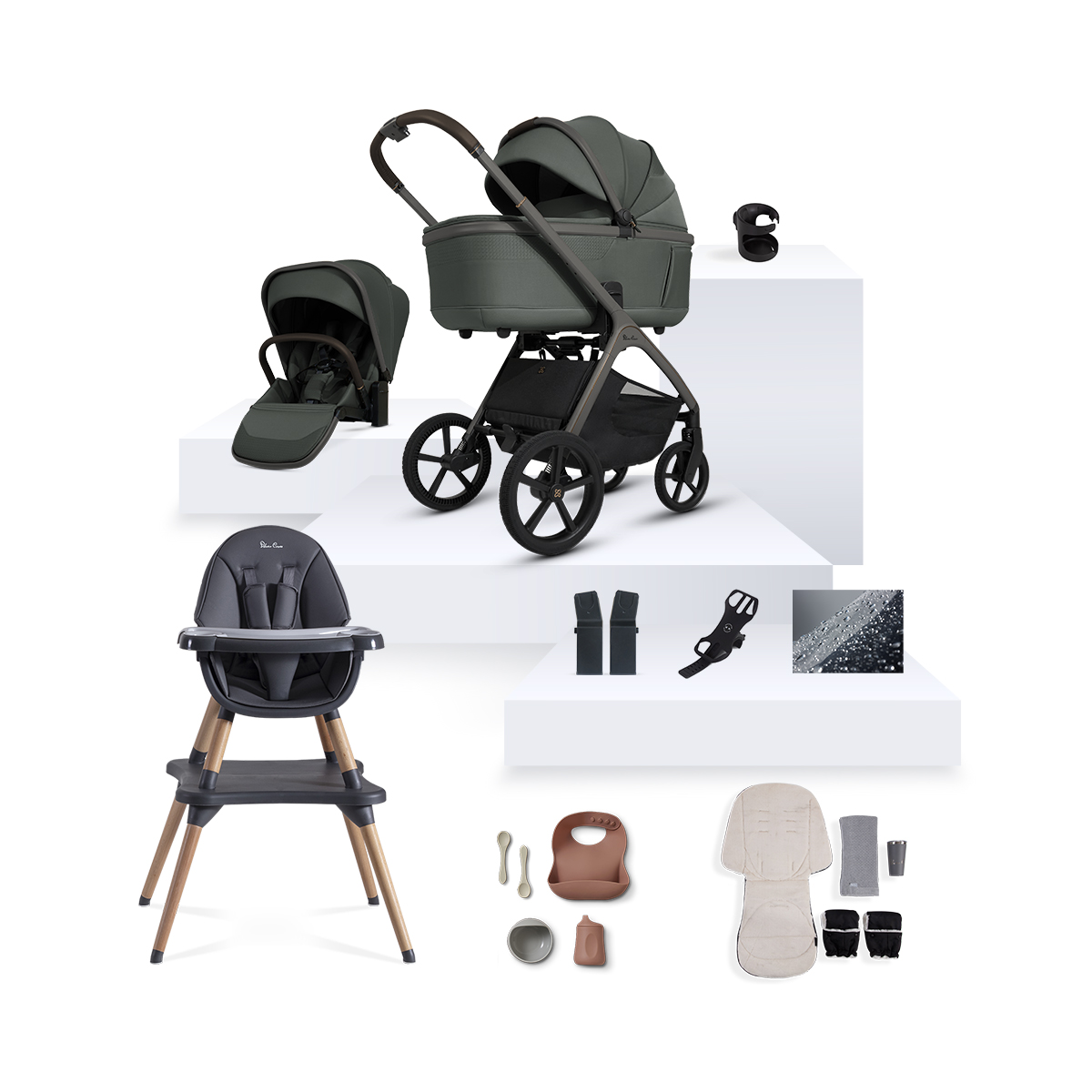 Cove Pewter Ultimate Newborn Bundle (10 Piece)