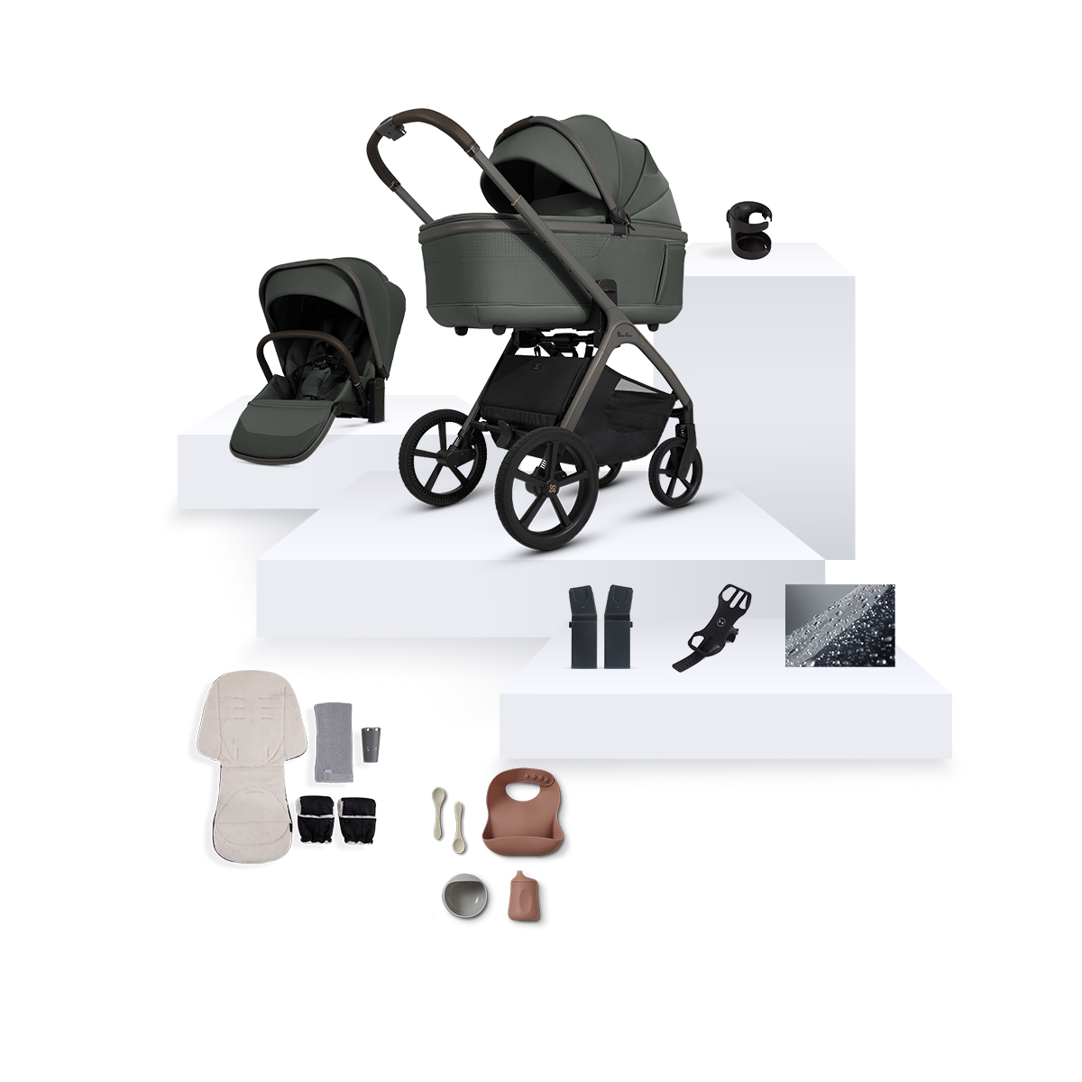 Cove Pewter Ultimate Newborn Bundle (9 Piece)
