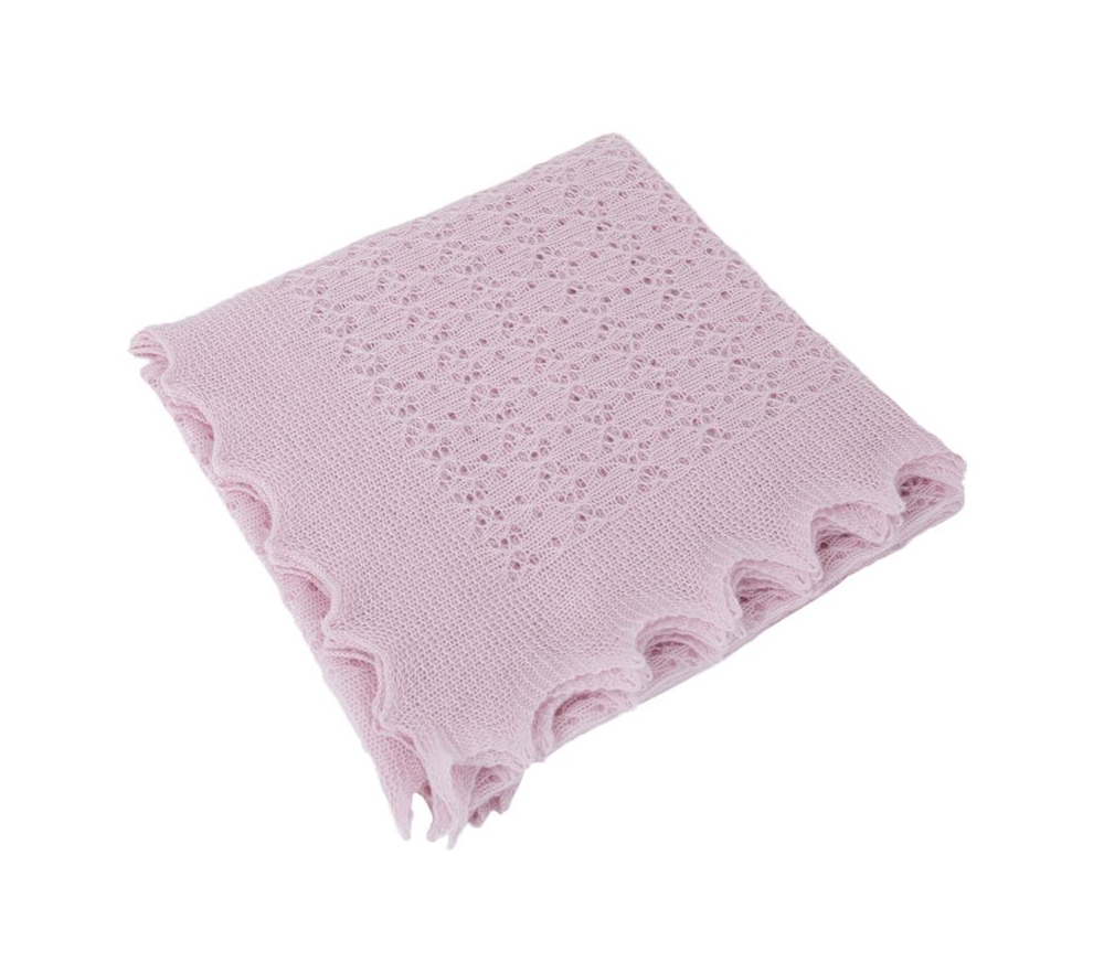 Cosy Cashmere Baby Shawl Pink (Gift Boxed)