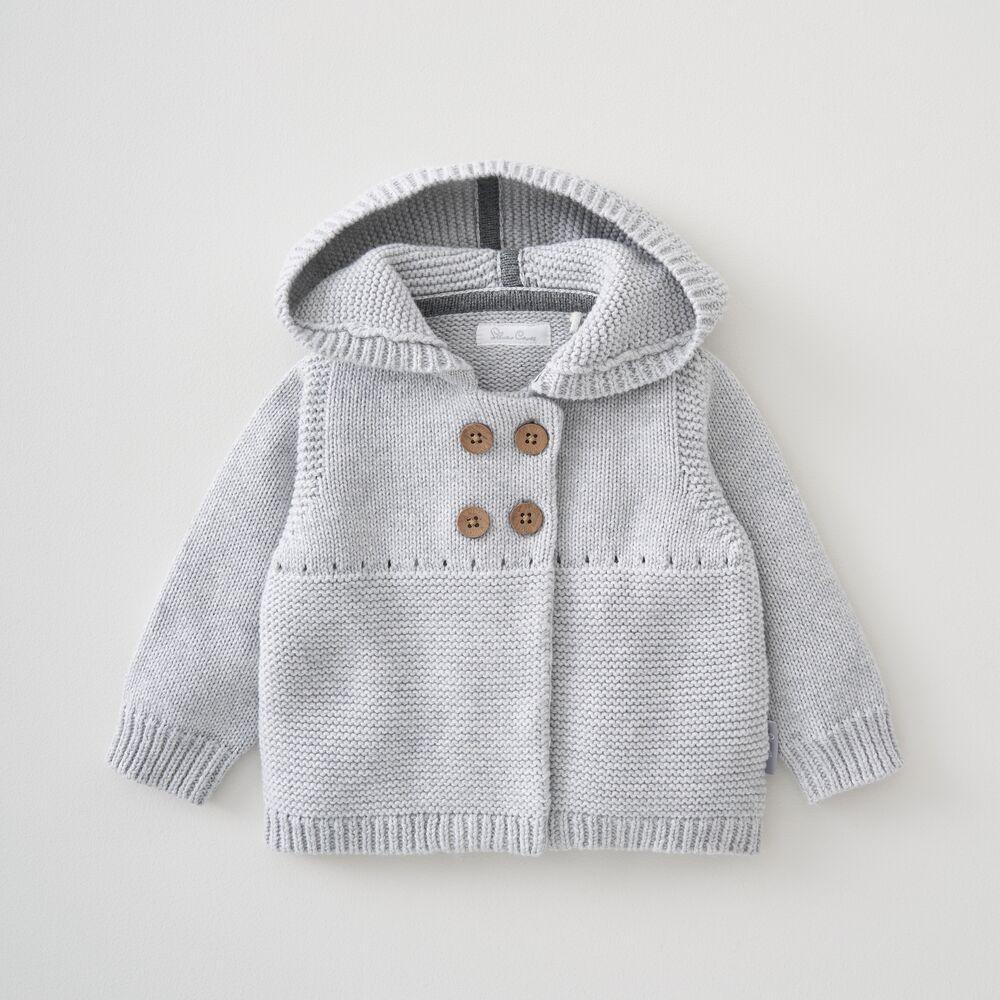 Hooded Knitted Jacket 0-3 Months