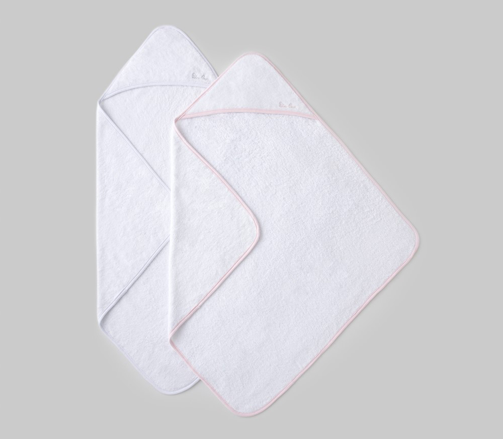 Hooded Towels - Pink/White