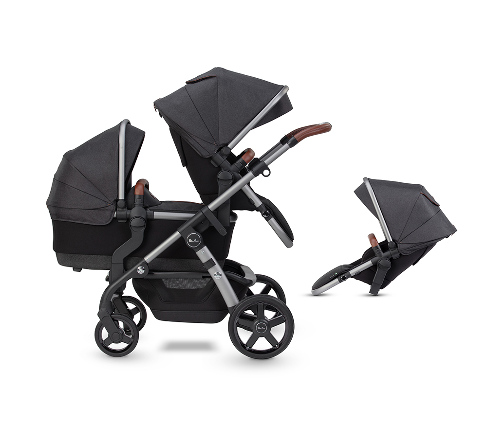 Black silver outlet cross pushchair