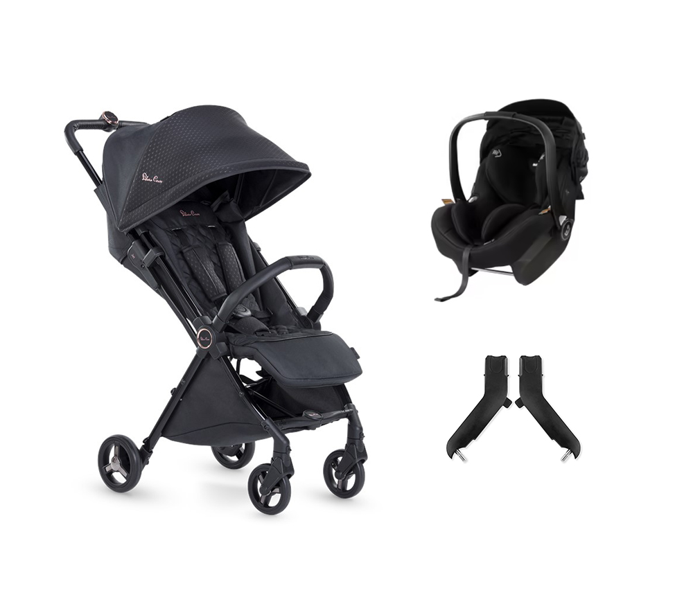 pink and black silver cross stroller