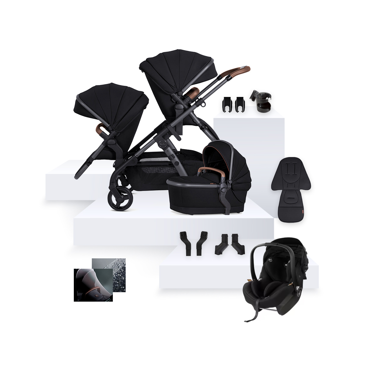 Wave 3 Licorice Maxi Cosi 12LX Bundle