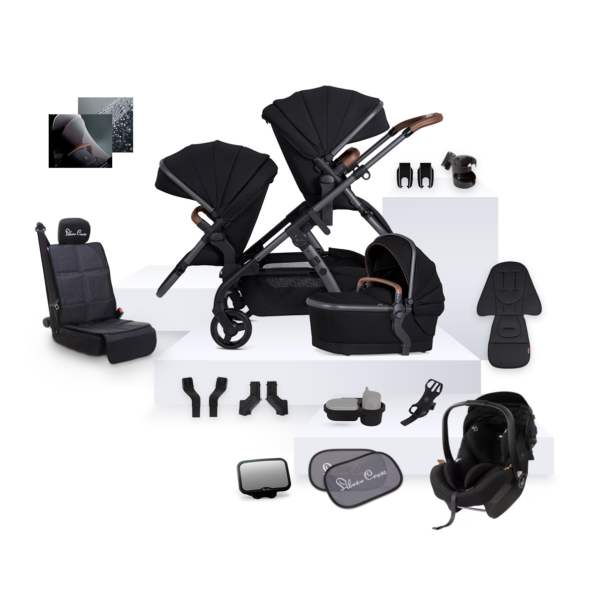 Wave 3 Licorice Maxi Cosi 12LX Bundle